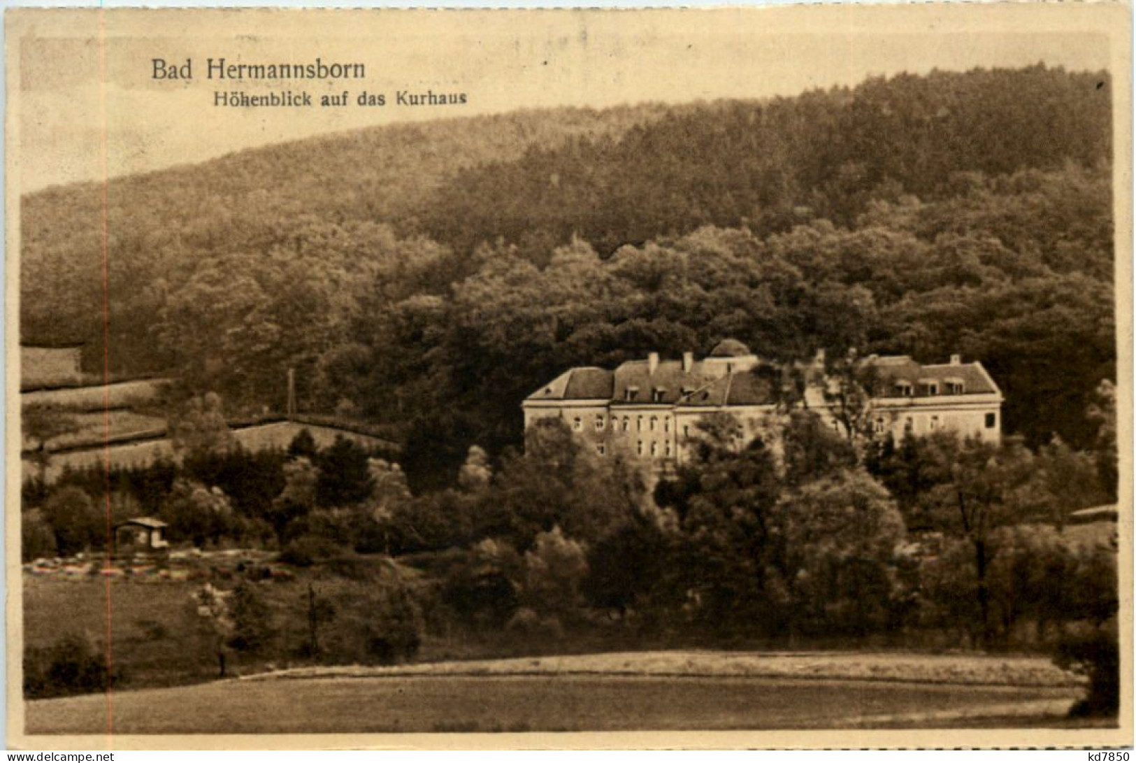 Bad Hermannsborn, Höhenblick Auf Das Kurhaus - Bad Driburg