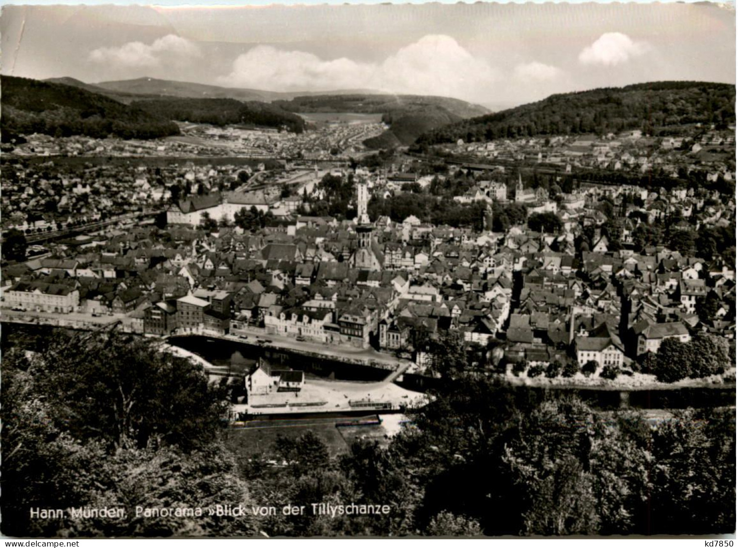 Hann. - Münden, Panorama Blick Von Der Tillyschanze - Hannoversch Muenden