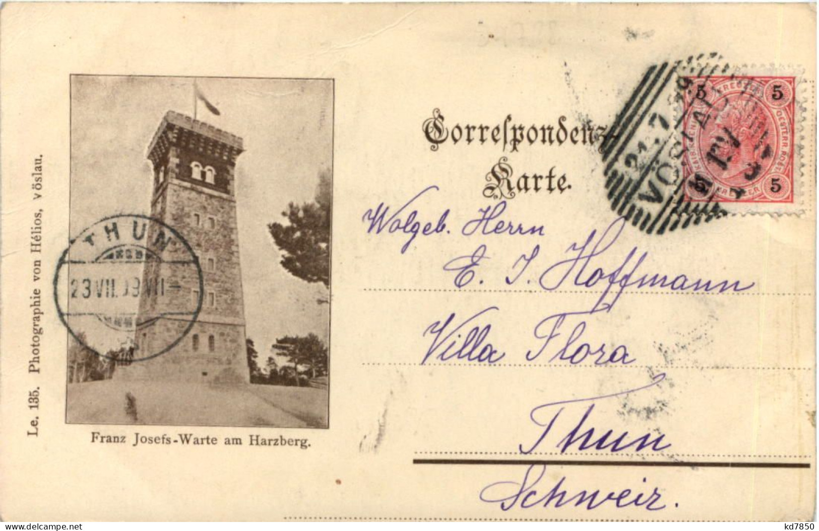 Vöslau, Franz Josefs-Warte Am Harzberg - Baden Bei Wien