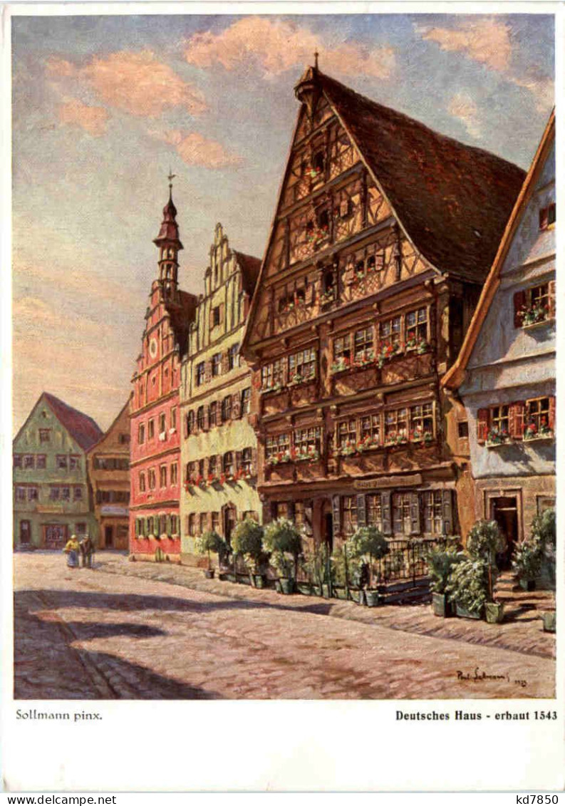 Dinkelsbühl, Deutsches Haus Erbaut 1543 - Dinkelsbuehl