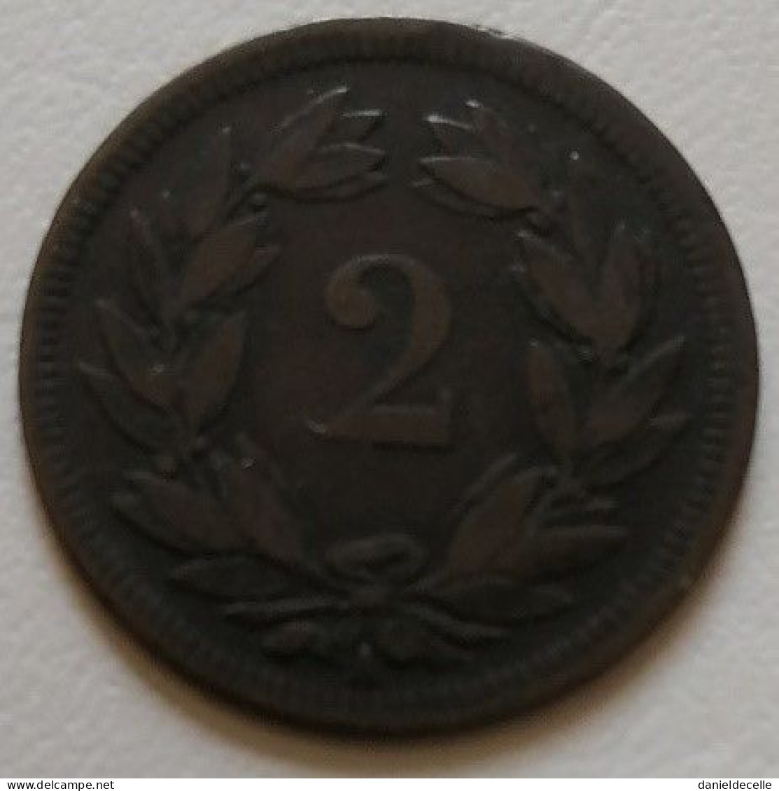 2 Rappen Suisse 1851 A - 2 Centimes / Rappen