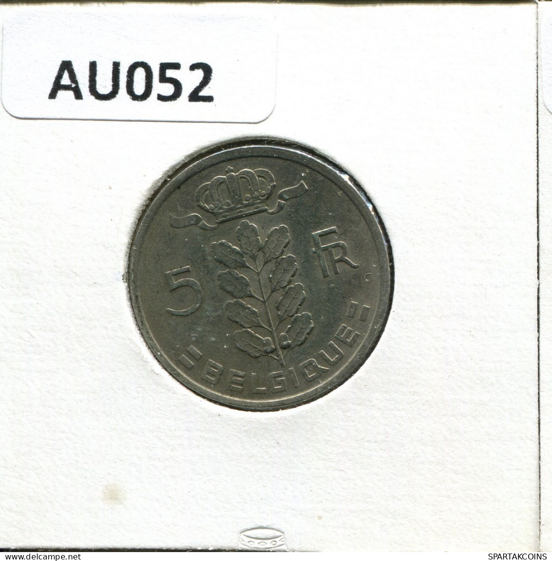 5 FRANCS 1975 FRENCH Text BÉLGICA BELGIUM Moneda #AU052.E.A - 5 Francs