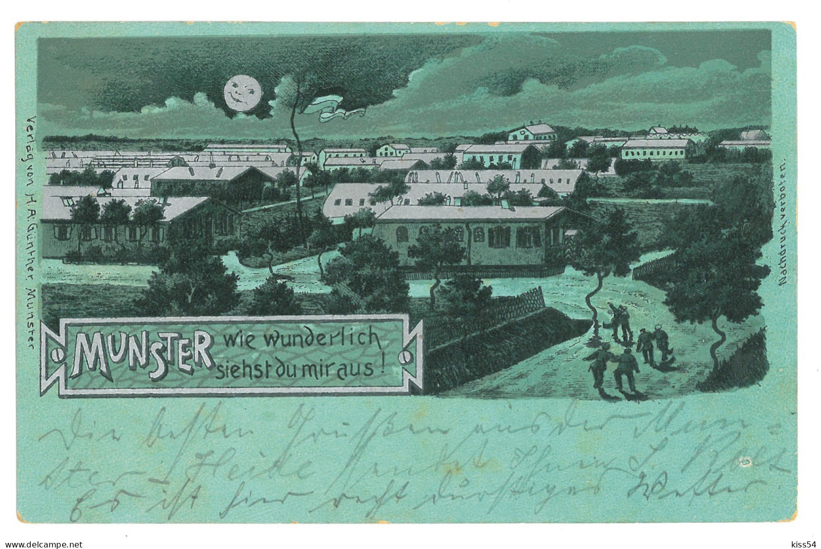 GER 34 - 16992 MUNSTER, Litho, Germany - Old Postcard - Used - 1904 - Munster