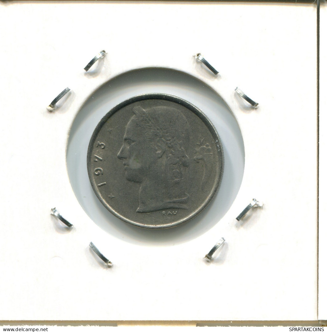 1 FRANC 1973 DUTCH Text BÉLGICA BELGIUM Moneda #AW897.E.A - 1 Franc