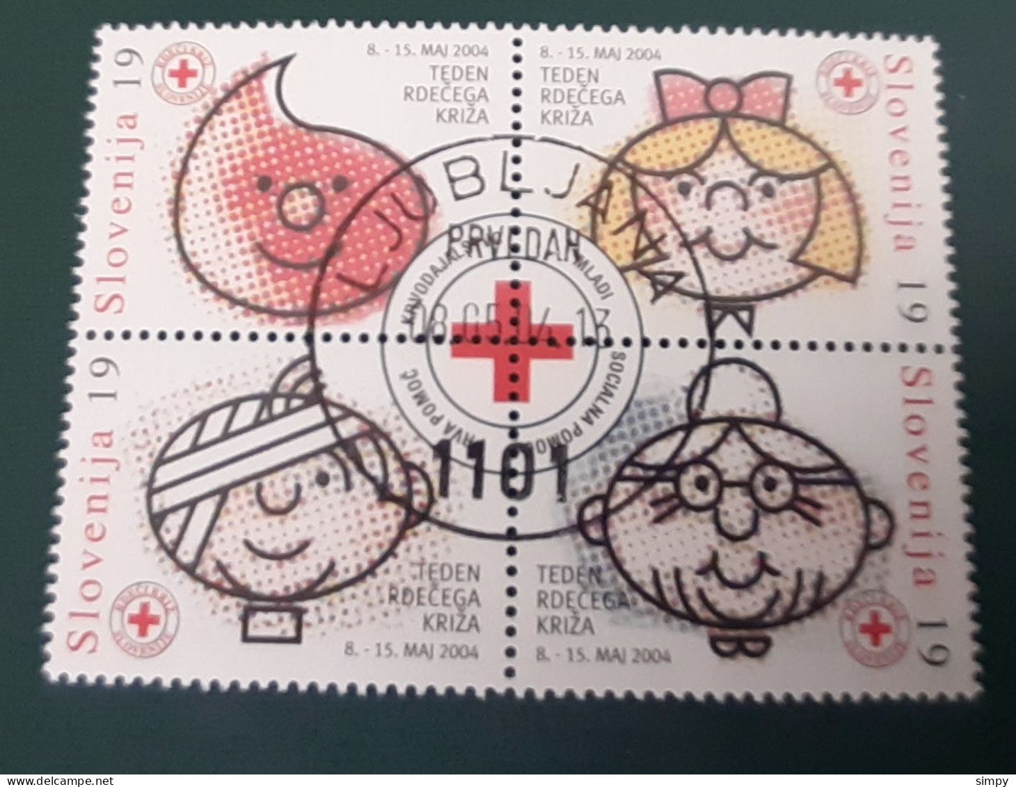 SLOVENIA 2004 Red Cross Week  Used Stamps - Slovenia