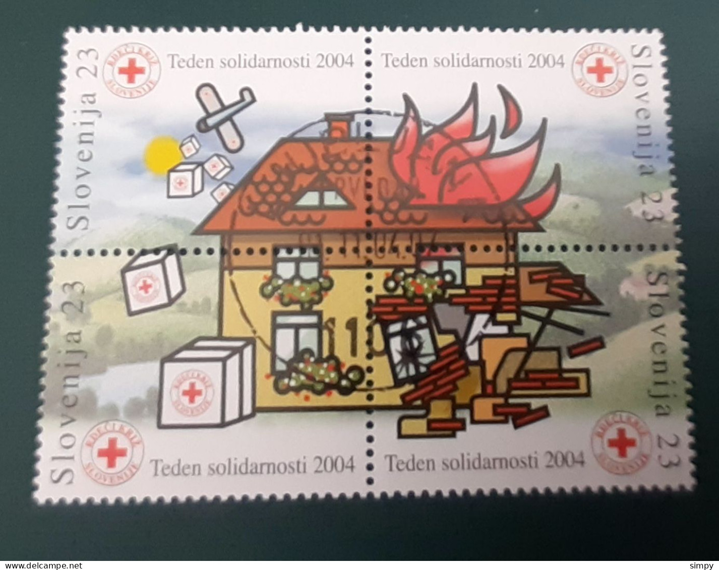 SLOVENIA 2004 Red Cross Solidarity Week  Used Stamps - Slovénie