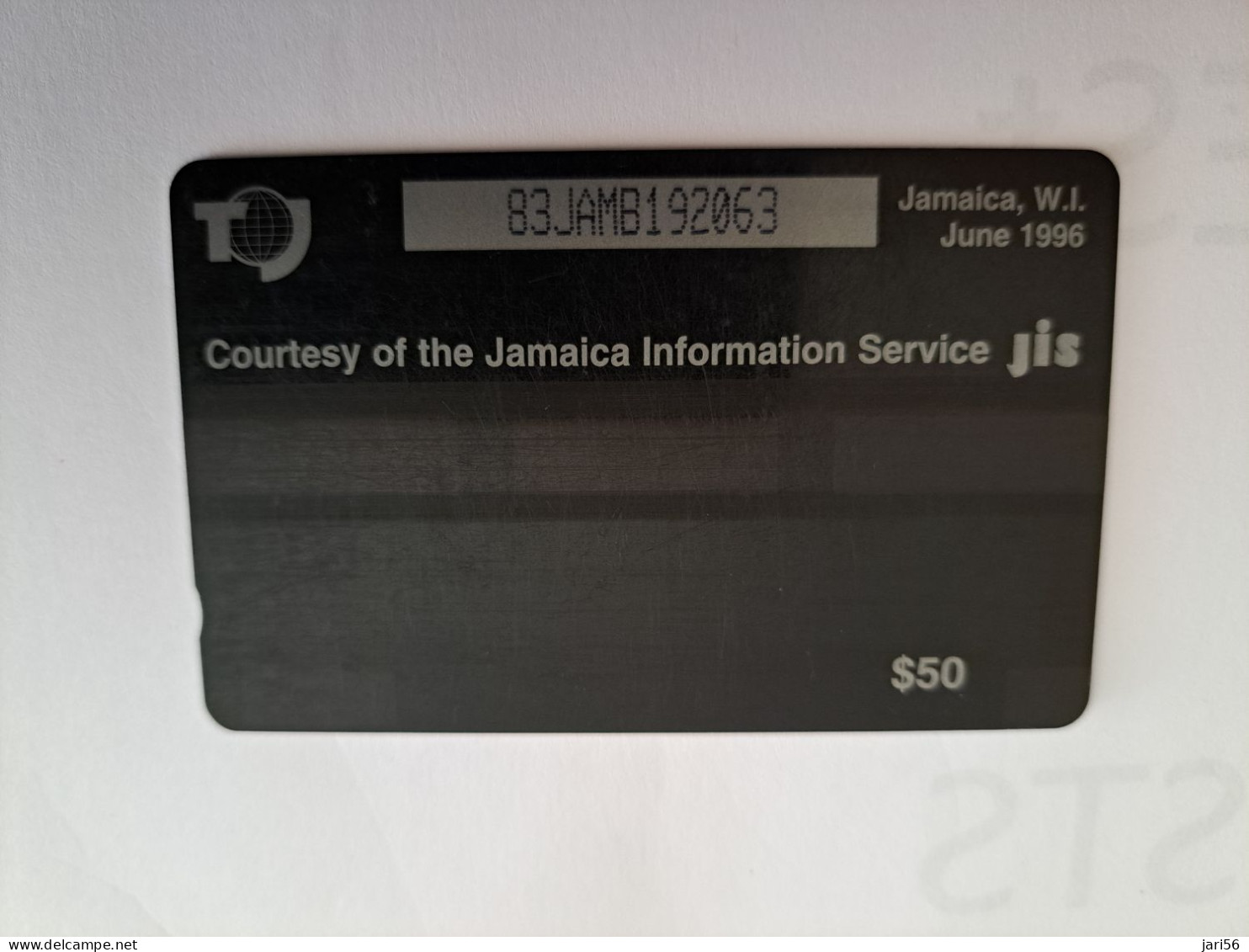 JAMAICA  J$50-  GPT CARD /THE ACKEE  / CONTROL NR: 83JAMB   Fine Used Card  **16500** - Giamaica