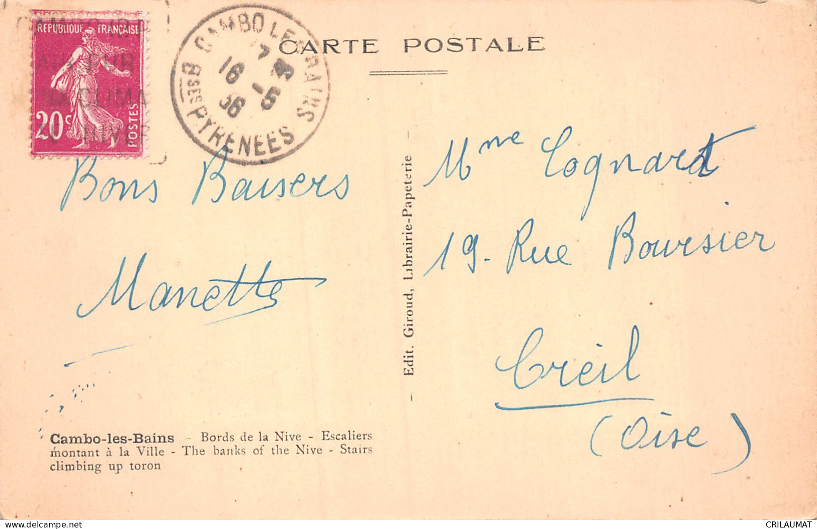 64-CAMBO LES BAINS-N°LP5023-C/0085 - Cambo-les-Bains