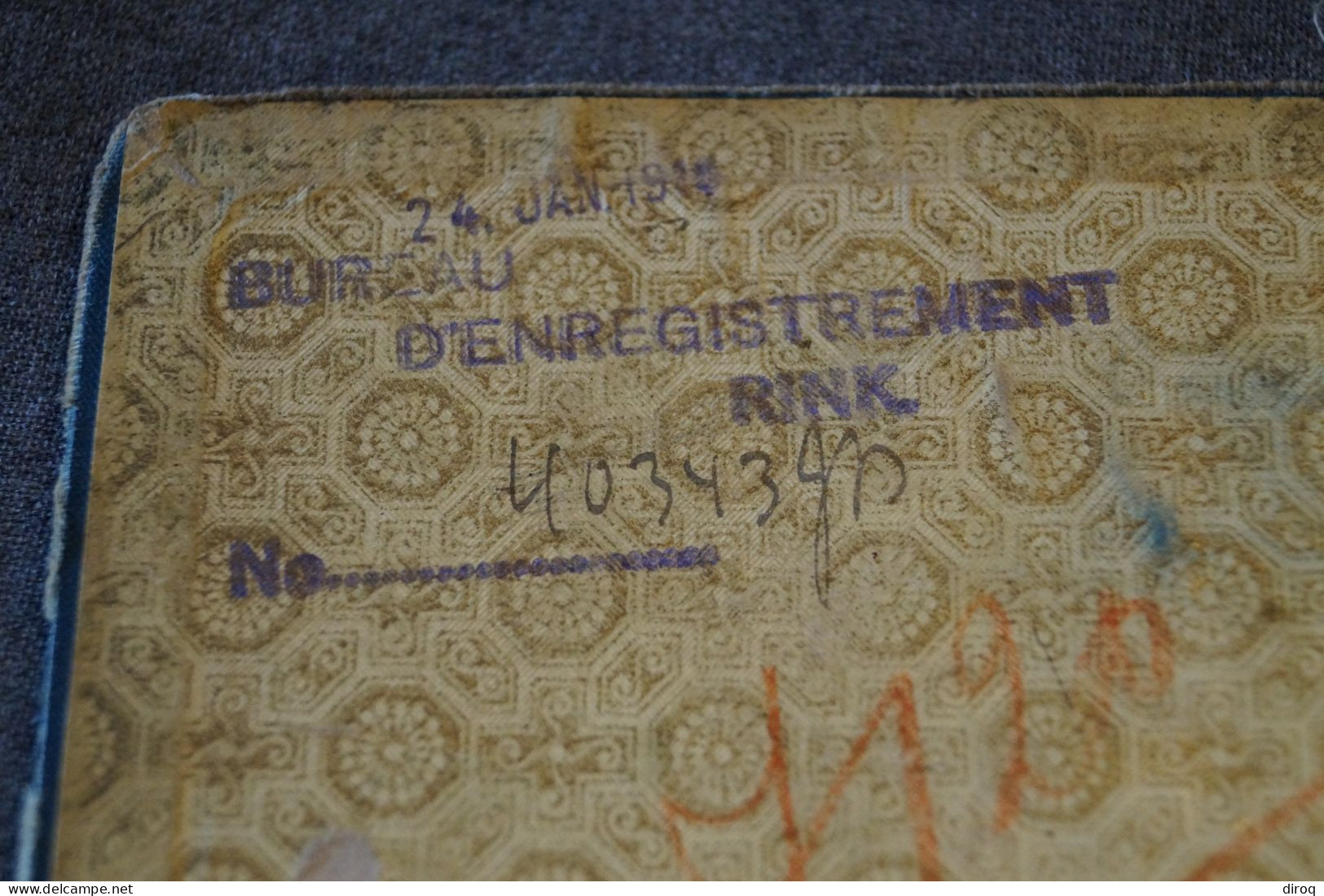 Ancien Carnet De Mariage Anvers 1900,originale Pour Collection,18 Cm. Sur 11,5 Cm. - Historical Documents