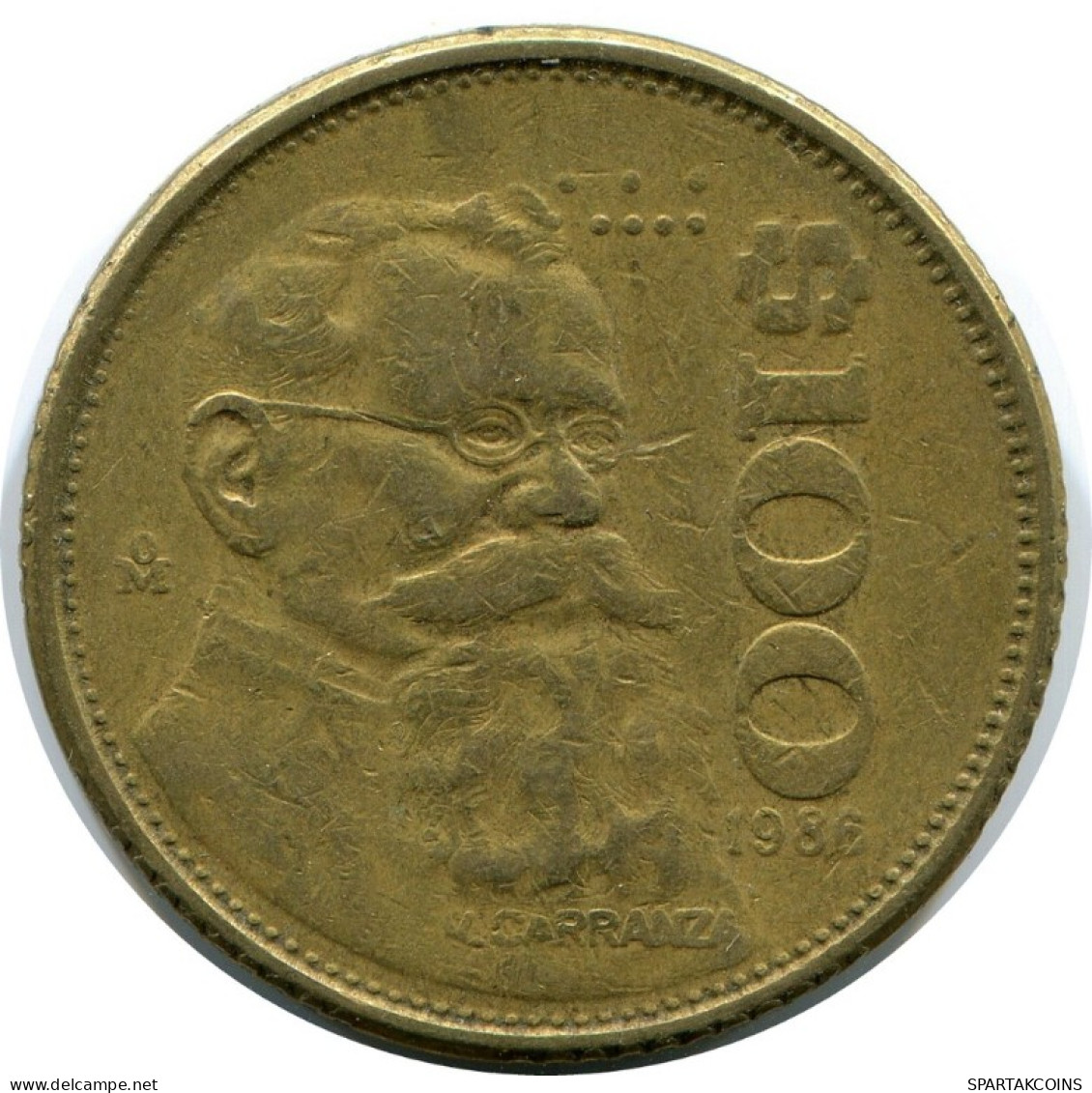 100 PESOS 1988 MEXICO Moneda #AH525.5.E.A - Mexique
