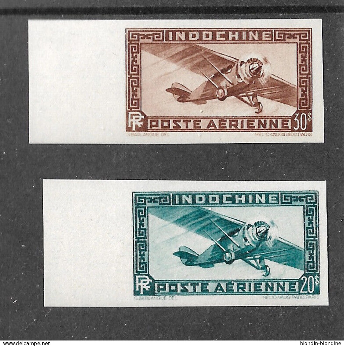 INDOCHINE PA YT 46 Et 47 NEUF** NON DENTELE - Airmail