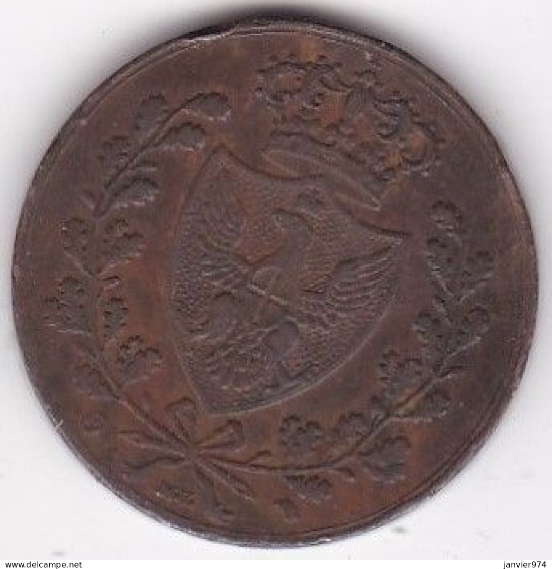 Sardaigne 5 Centesimi 1826 P Torino Tète Aigle Carlo Felice, En Cuivre - Piémont-Sardaigne-Savoie Italienne