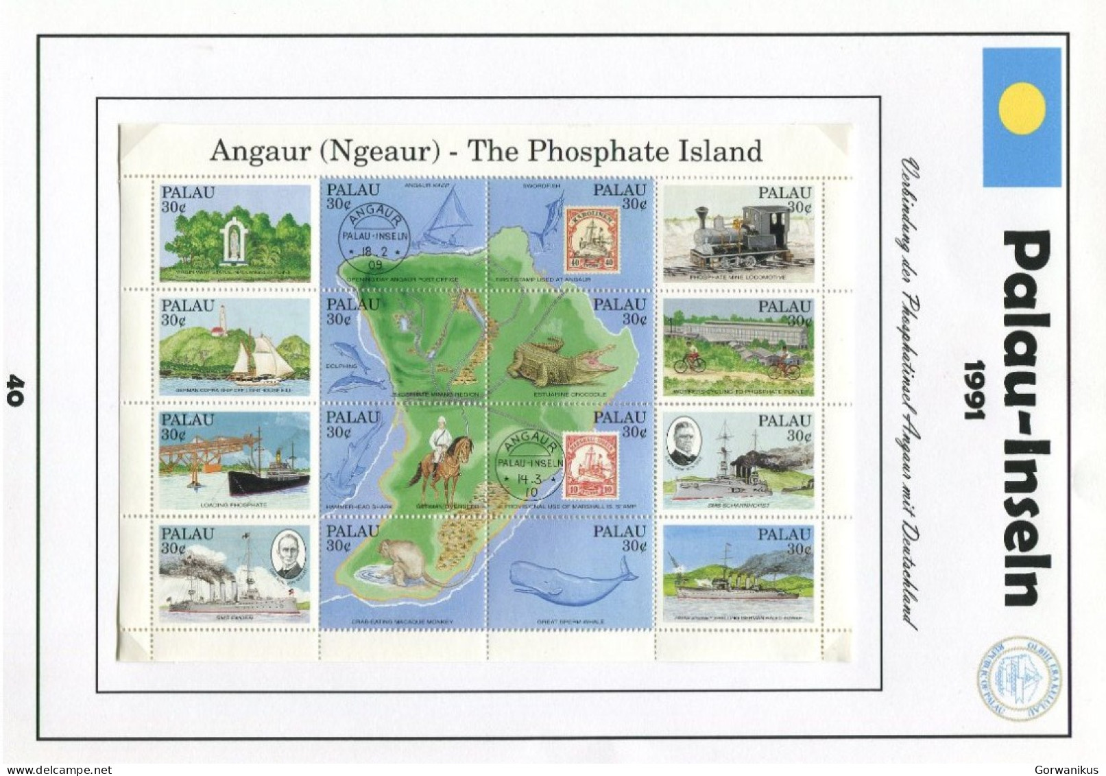 Palao Angaur 1991 - Palau