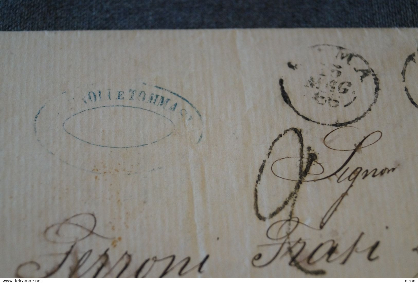 Ancien Envoi Franco Bollo Postale BAJ-2, Italia 1866,courrier à Identifier,pour Collection - Estados Pontificados