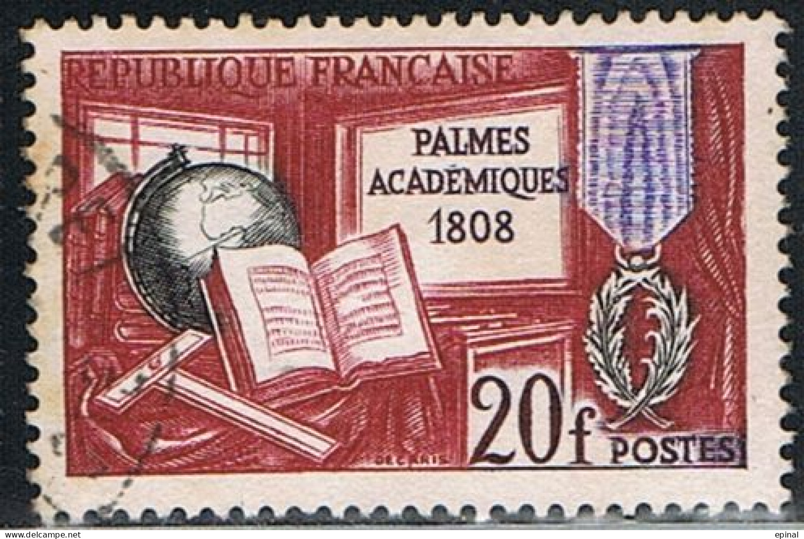FRANCE : N° 1190 Oblitéré (Palmes Académiques) - PRIX FIXE - - Used Stamps