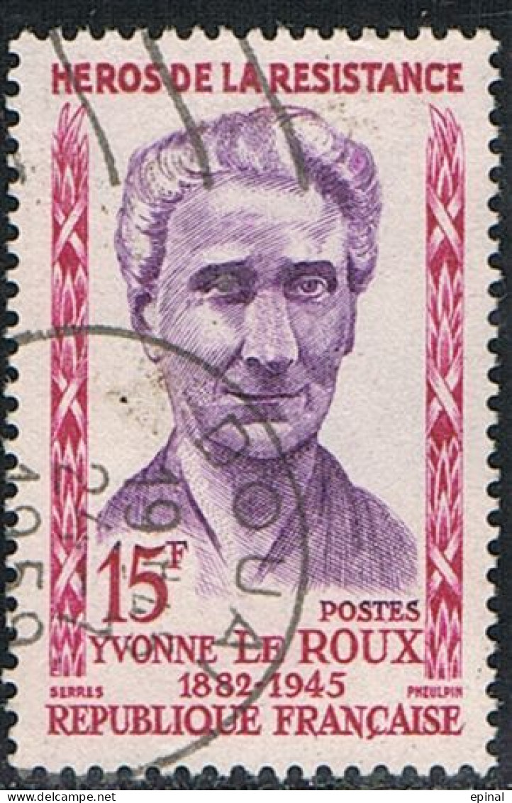 FRANCE : N° 1199 Oblitéré (Héros De La Résistance : Yvonne Le Roux) - PRIX FIXE - - Used Stamps