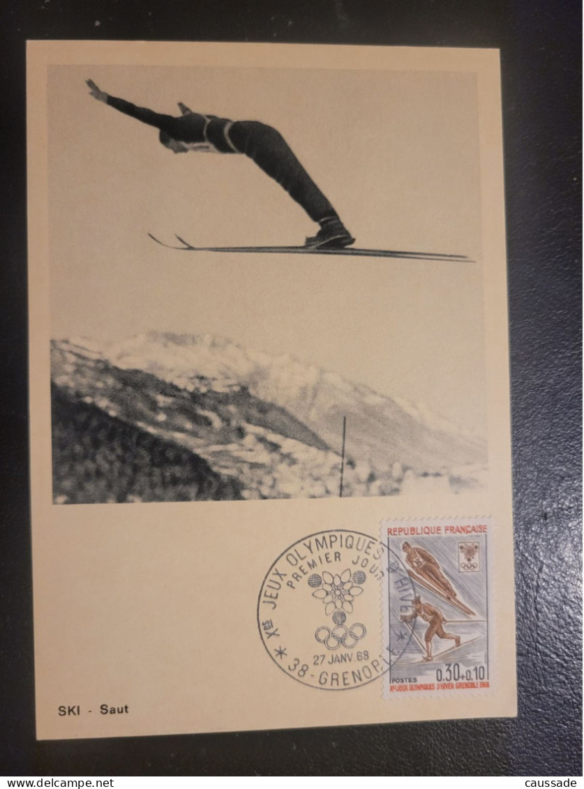 Ski Saut - JEUX OLYMPIQUES D'HIVER 1968 à GRENOBLE (38) - Sports D'hiver