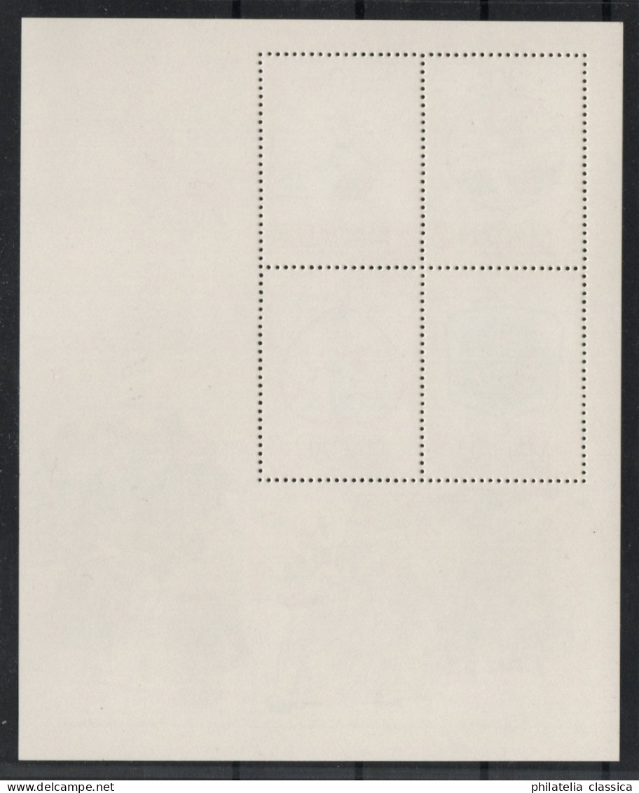1987 MACAU / MACAO Bl. 6 ** Block Fächer, Postfrisch TOP-Qualität, Selten, 500,€ - Ongebruikt