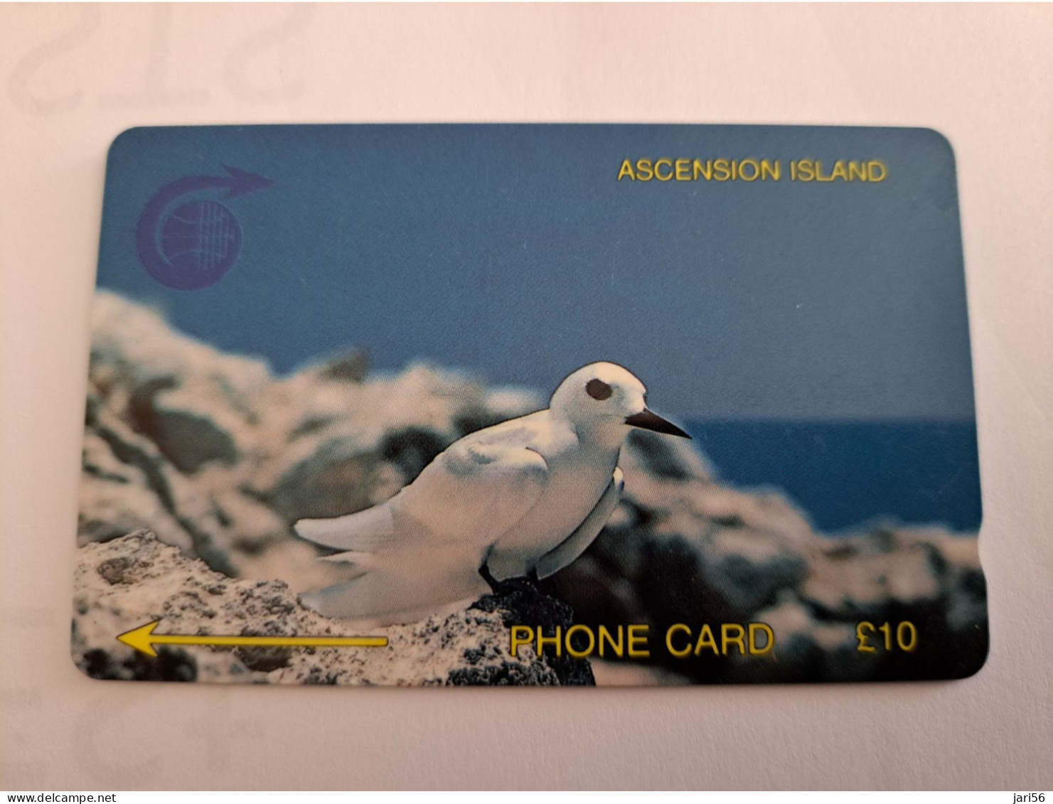 ASCENSION ISLAND/ GPT CARD /   10 Pound Bird Stern  2CASB   MINT Old  Logo C&W **16502** - Ascension (Insel)