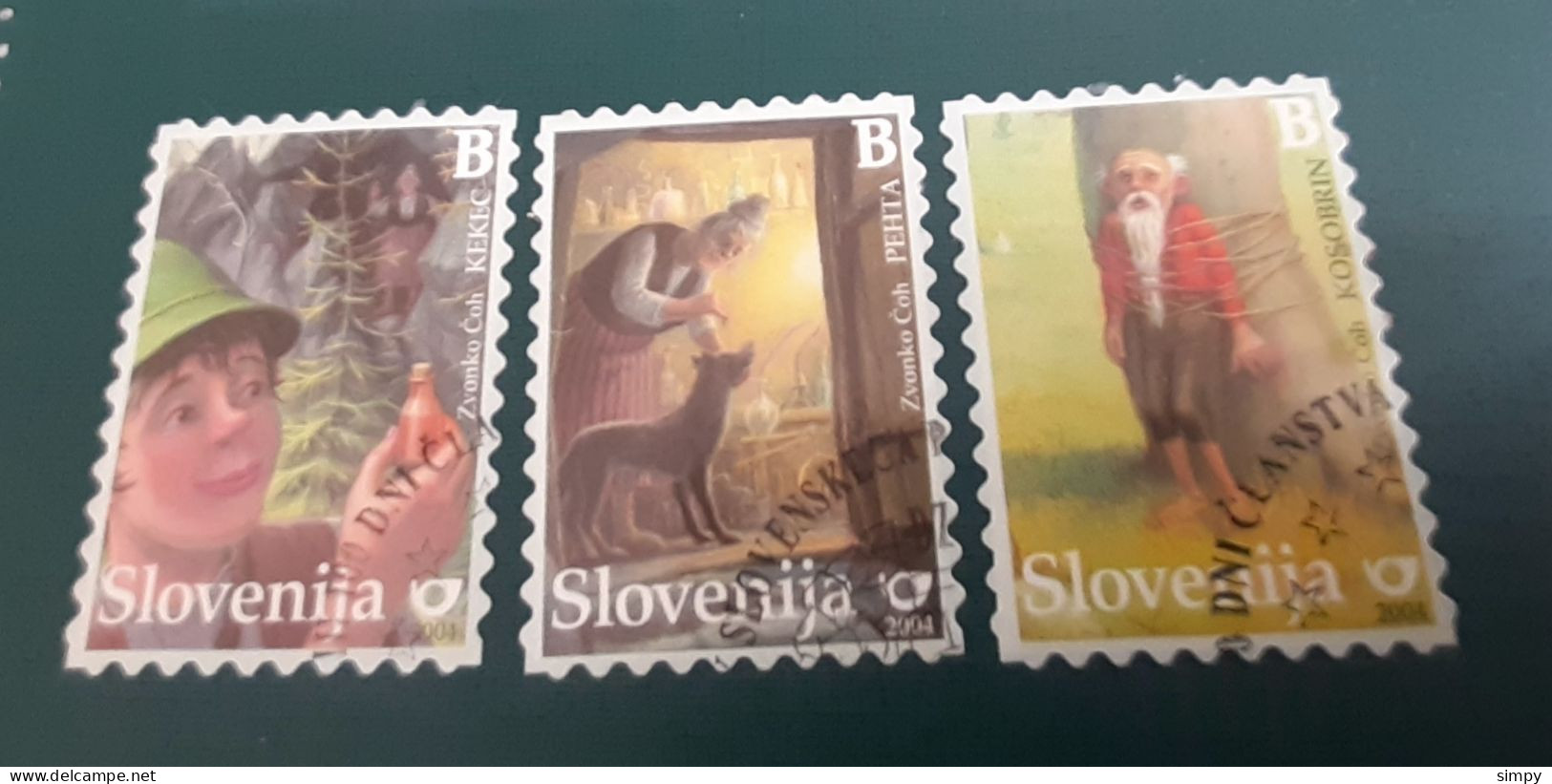 SLOVENIA 2004 Characters From Children's Picture Books Kekec Kosobrin Pehta Michel 462-464 Used Stamps - Slovénie