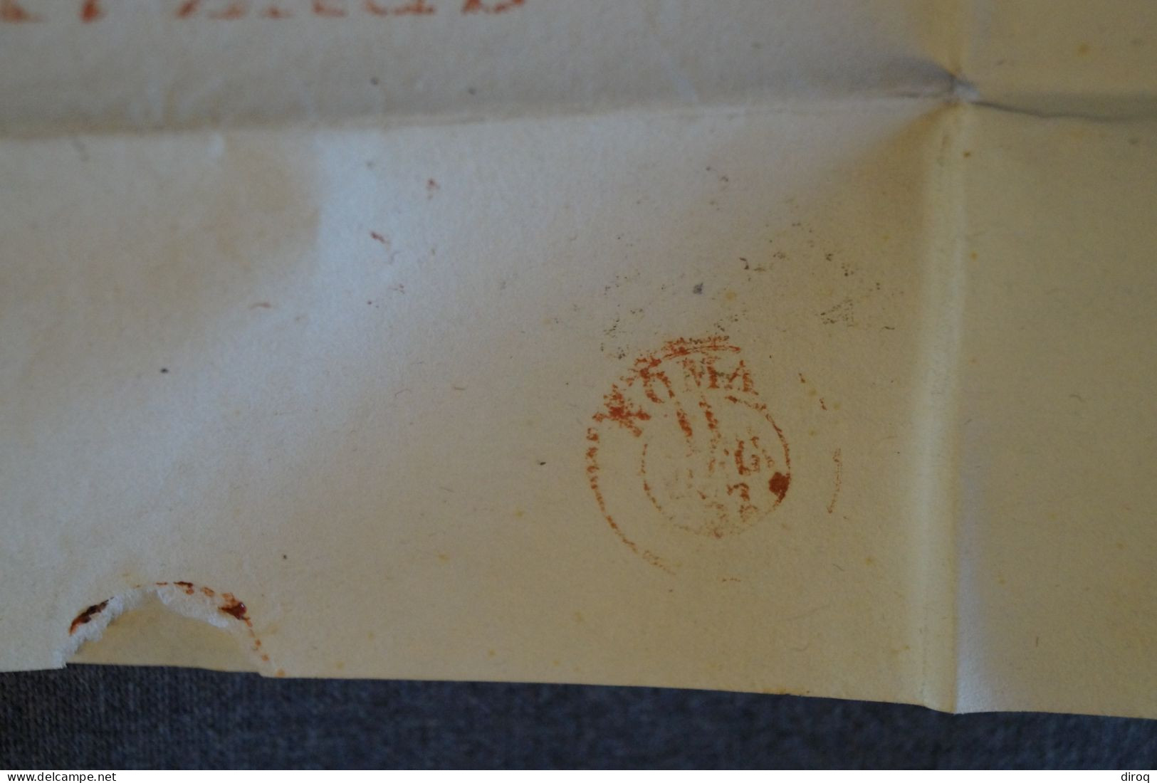 Ancien Envoi Franco Bollo Postale BAJ-2, Italia 1857,courrier à Identifier,pour Collection - Papal States