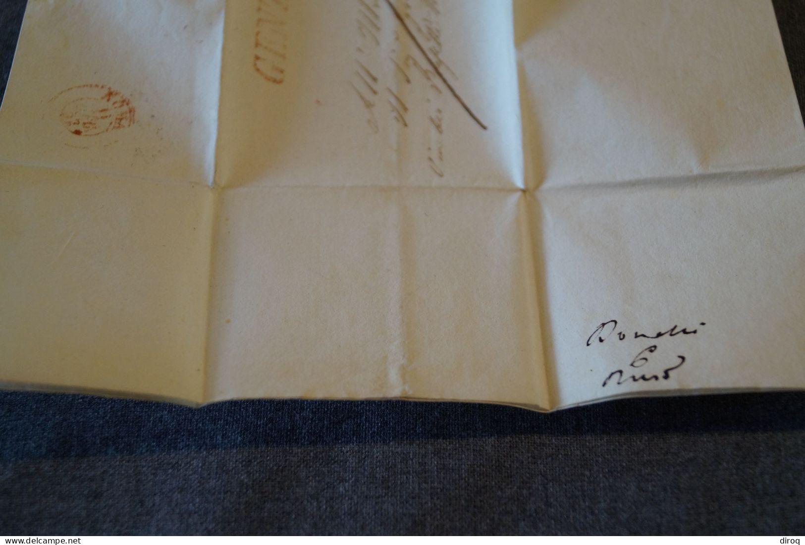 Ancien Envoi Franco Bollo Postale BAJ-2, Italia 1857,courrier à Identifier,pour Collection - Etats Pontificaux