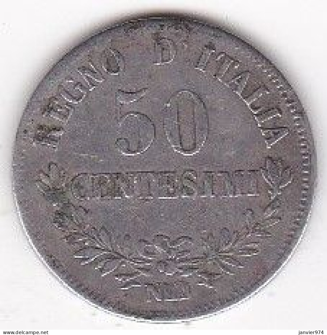 Regno D'Italia , 50 Centesimi 1863 N Naples , Vittorio Emanuel II , En Argent, - 1861-1878 : Vittoro Emanuele II
