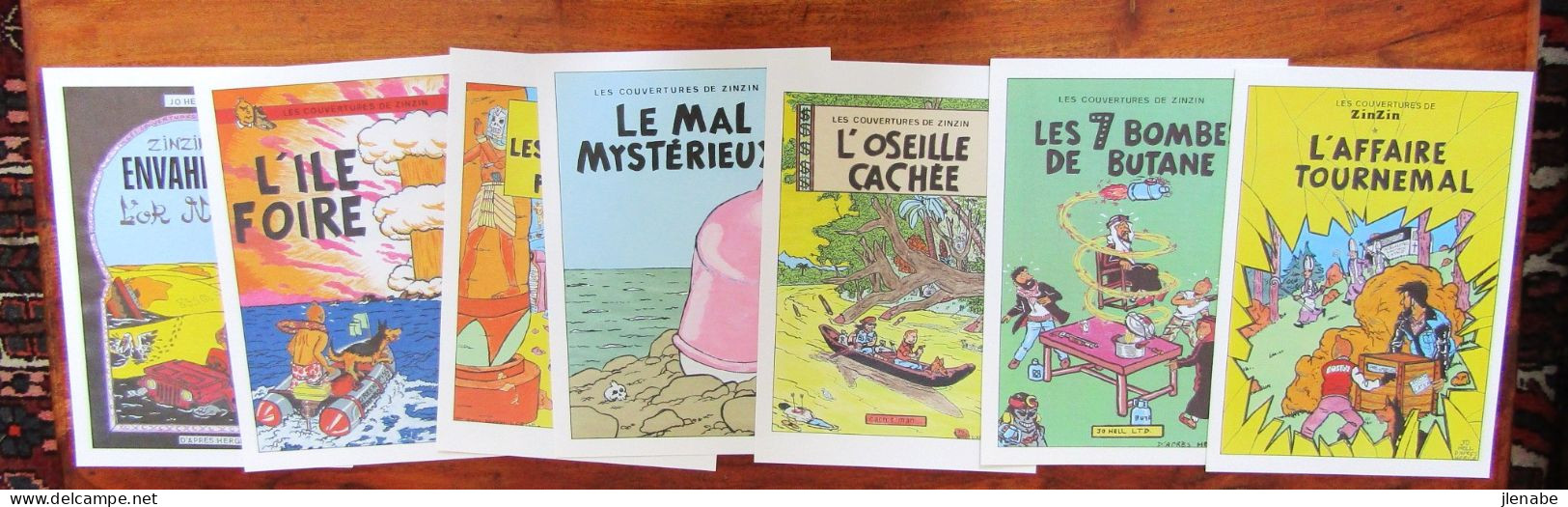 TINTIN Porte Folio Les Couvertures De ZINZIN 20 Pastiches + 1 Dédicace - Plakate & Offsets