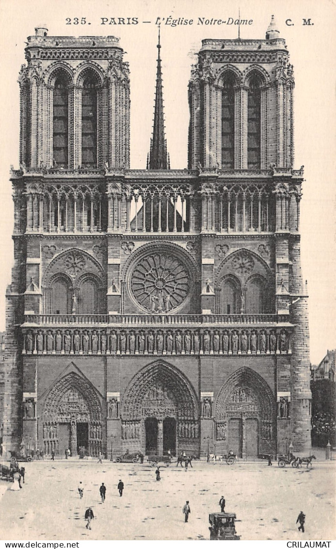 75-PARIS EGLISE NOTRE DAME-N°LP5025-B/0357 - Zeitgenössisch (ab 1950)