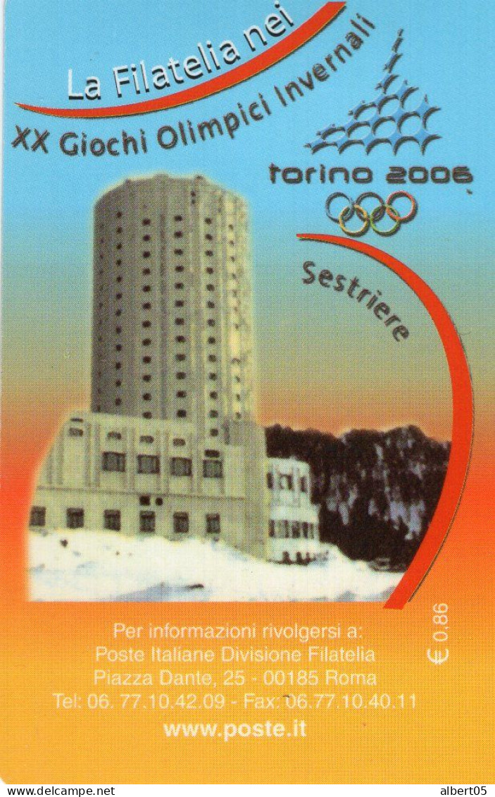 XX Giochi Olimpici Invernali  -Torino 2006 Tessere Filateliche-  XX J.O. D'hiver Turin 2006 - Cartes Philaéliques - 2001-10: Poststempel