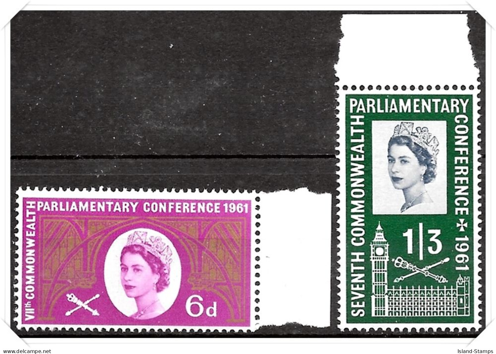 SG629-630 1961 Seventh Parliamentry Conference Stamp Set Unmounted Mint Hrd2a - Ongebruikt