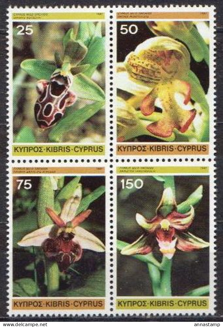 Cyprus MNH Set - Orchideeën