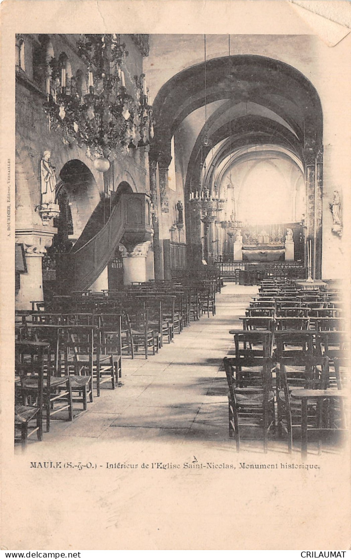 78-MAULE EGLISE SAINT NICOLAS-N°LP5026-D/0183 - Maule