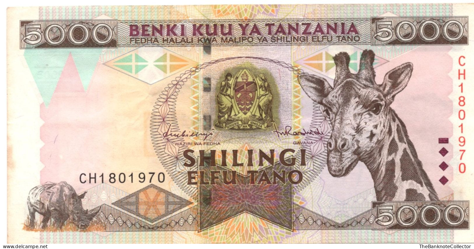 Tanzania 5000 Shillings ND 1997 P-32 - Tansania