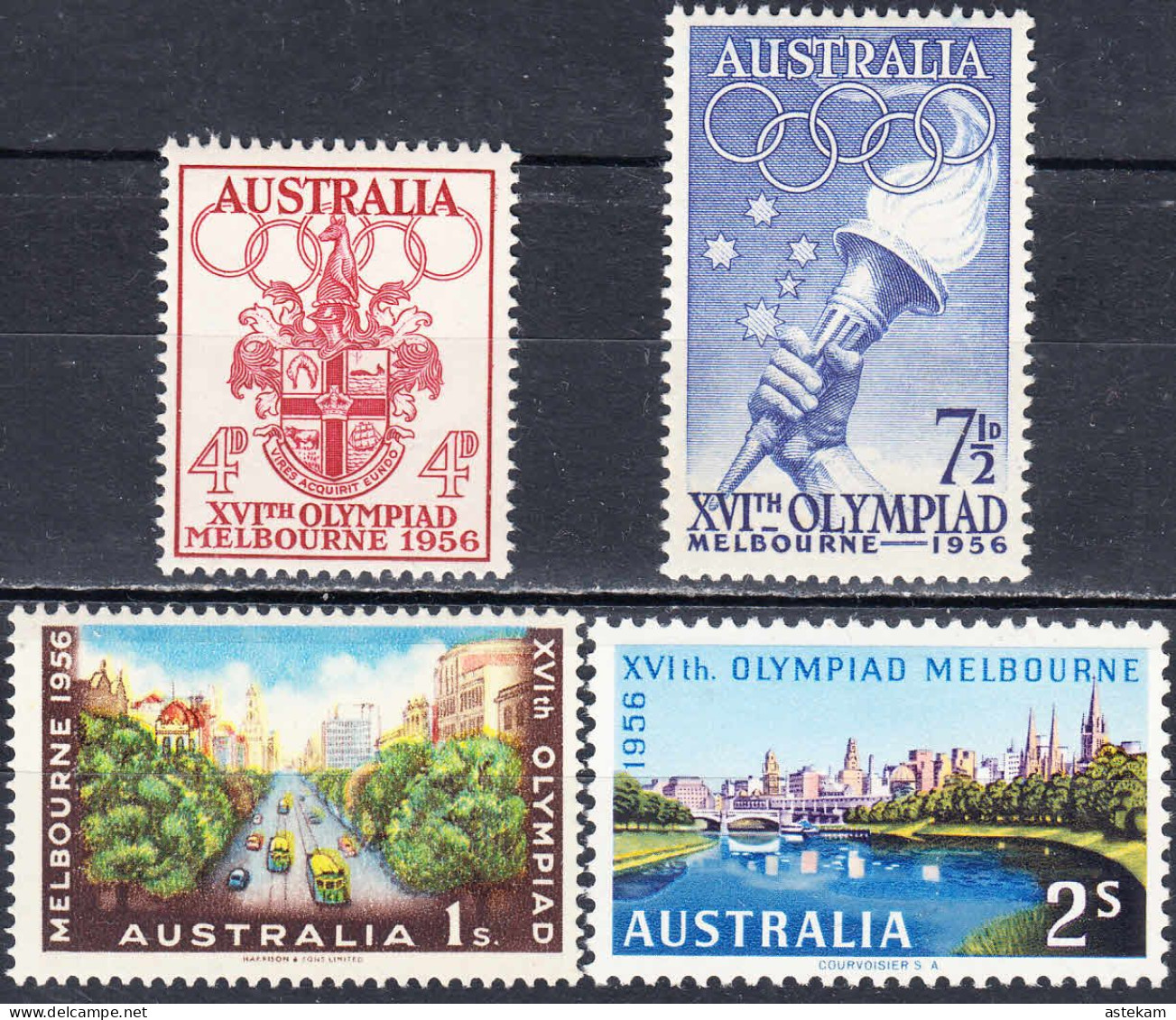 AUSTRALIA 1956, SPORT, SUMMER OLYMPIC GAMES In MELBOURNE, COMPLETE MNH SERIES With GOOD QUALITY, *** - Mint Stamps