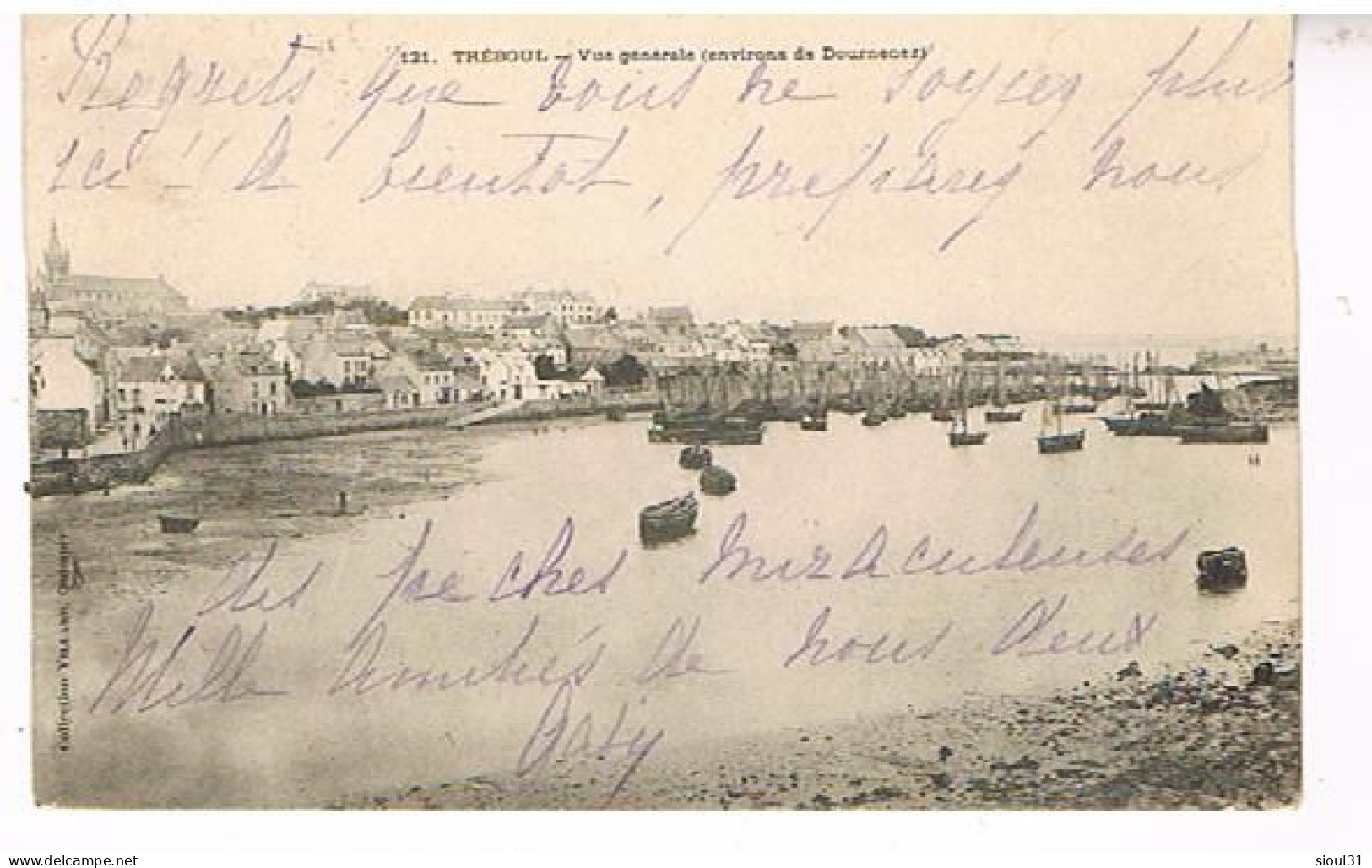 29  TREBOUL VUE GENERALE ENVIRONS DE DOUARNENEZ 1905 - Tréboul