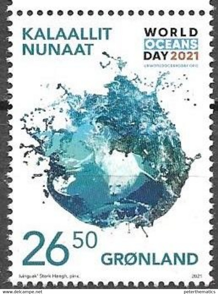 GREENLAND, 2021, MNH,WORLD OCEANS DAY, SEALS,1v - Protezione Dell'Ambiente & Clima