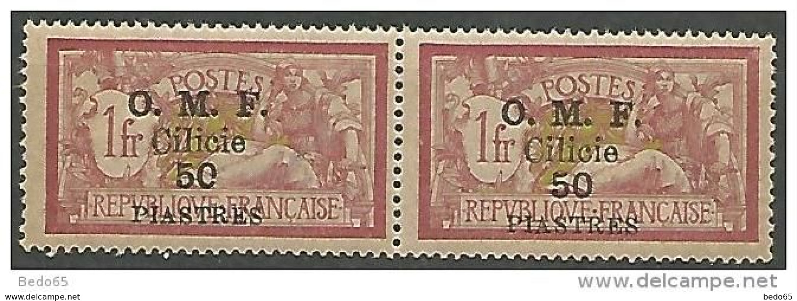 CILICIE N° 96 VARIETEE 0 Brisé Tenant Normal NEUF** LUXE SANS  CHARNIERE / MNH - Nuovi