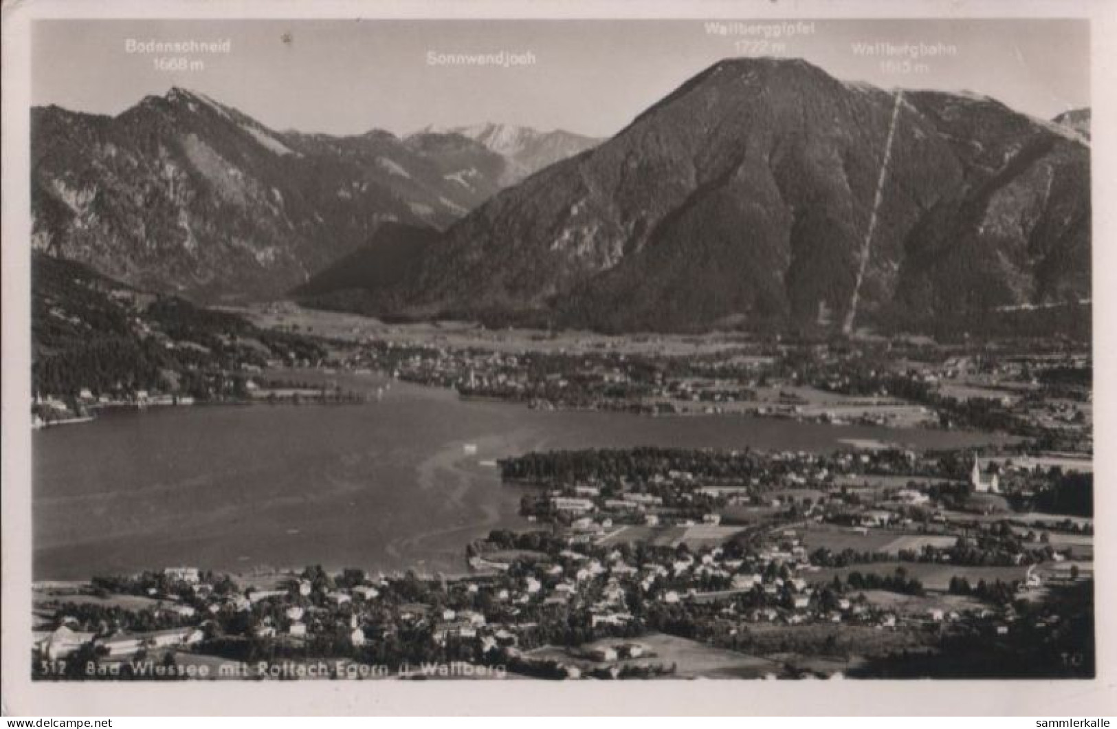 38356 - Bad Wiessee - Mit Rottach-Egern Und Wallberg - 1952 - Bad Wiessee