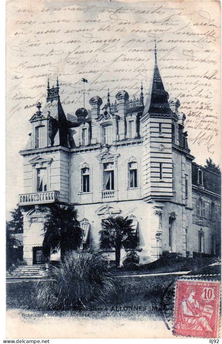 CPA 49 - ALLONNES  (Maine Et Loire) - Château Des Rigaudières - Allonnes