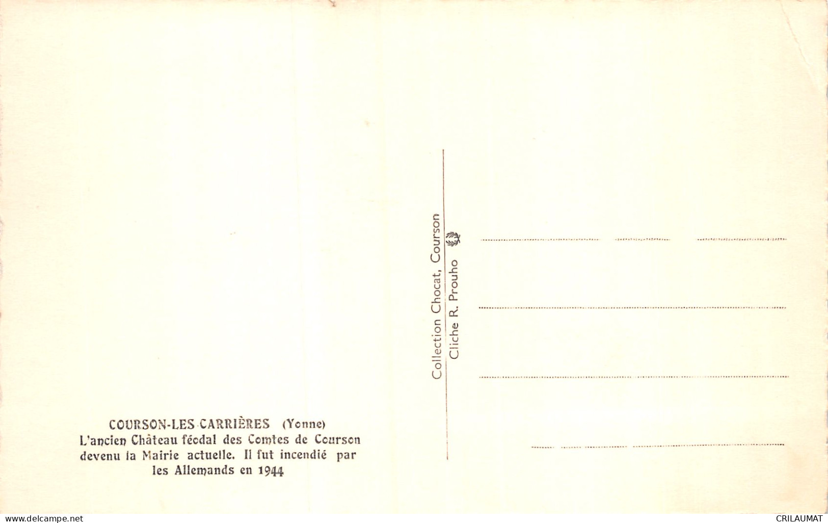 89-COURSON LES CARRIERES-N°T5029-C/0287 - Courson-les-Carrières