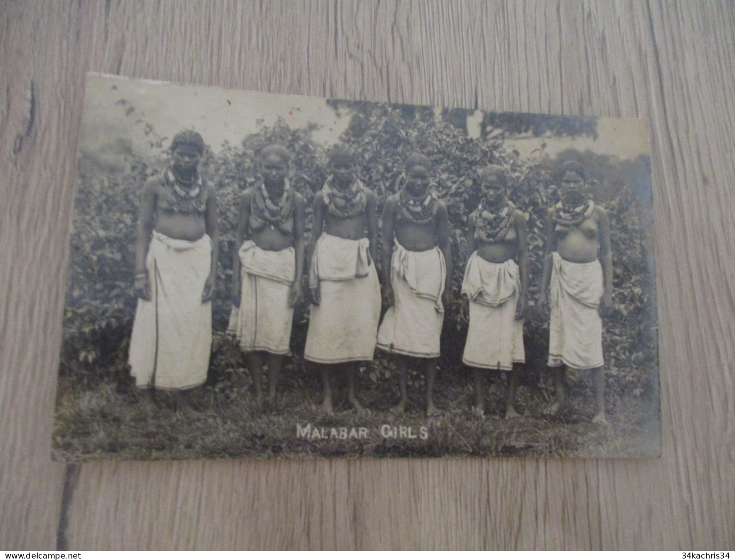 Carte Photo  Inde India Iles Malabar Girls - Indien