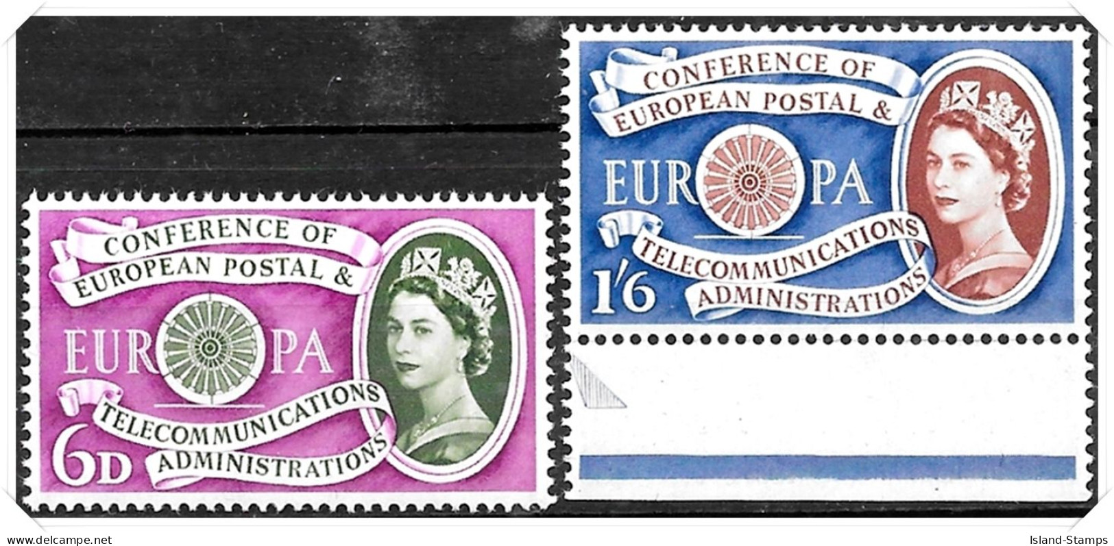 SG621-622 1960 Europa Stamp Set Unmounted Mint Hrd2a - Ungebraucht