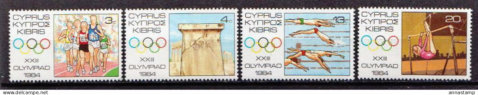 Cyprus MNH Set - Verano 1984: Los Angeles