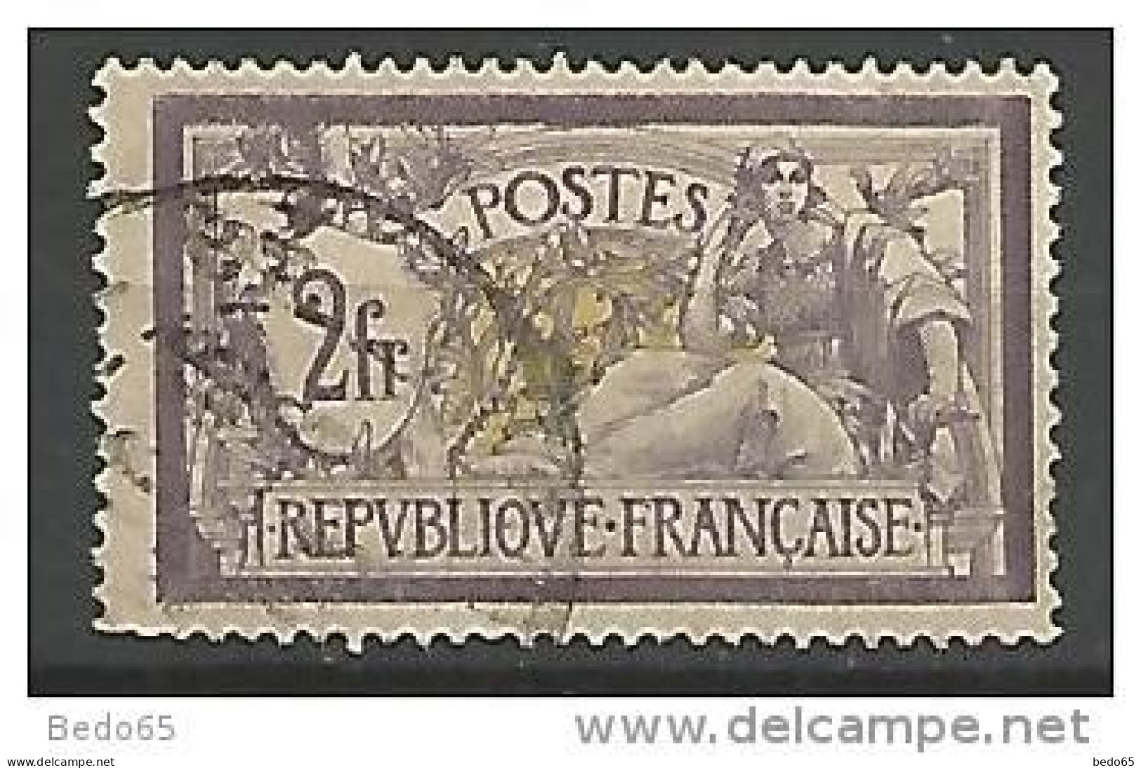 FRANCE TYPE MERSON N° 122 OBL TB / SANS PLI NI AMINCI - Gebraucht