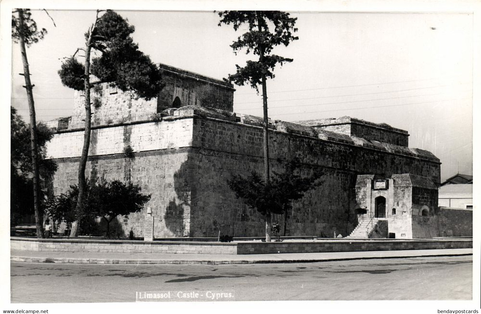 Cyprus, LIMASSOL, Limassol Castle (1950s) RPPC Postcard - Chypre