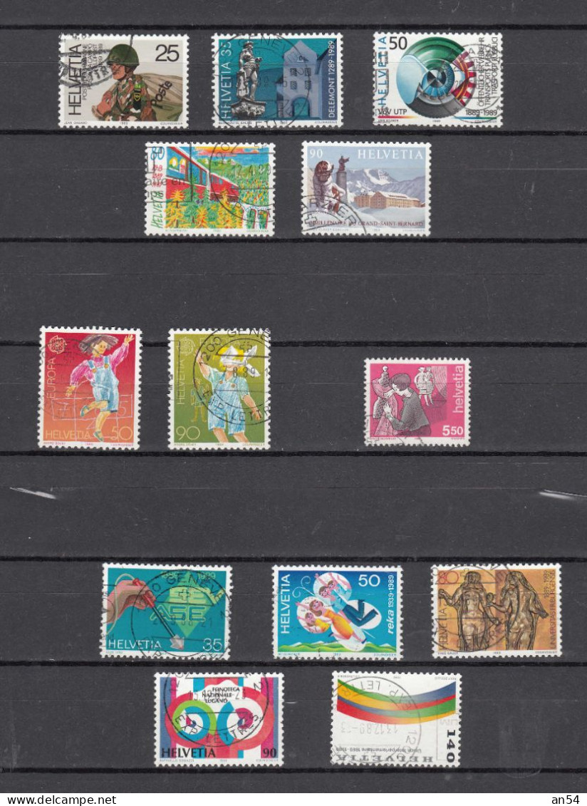 1989    LOT    OBLITERES       CATALOGUE SBK - Used Stamps