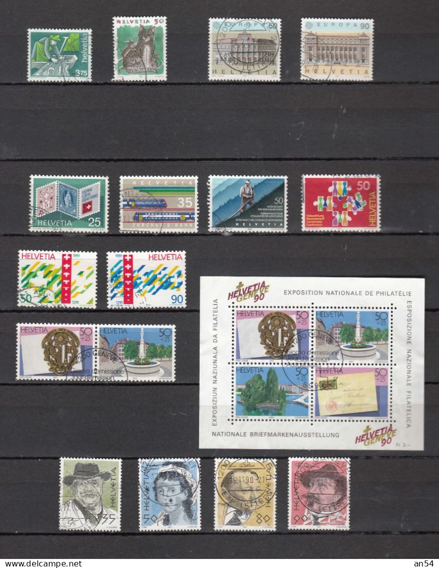 1990    LOT    OBLITERES       CATALOGUE SBK - Used Stamps