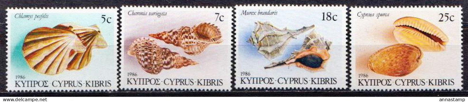 Cyprus MNH Set - Conchiglie