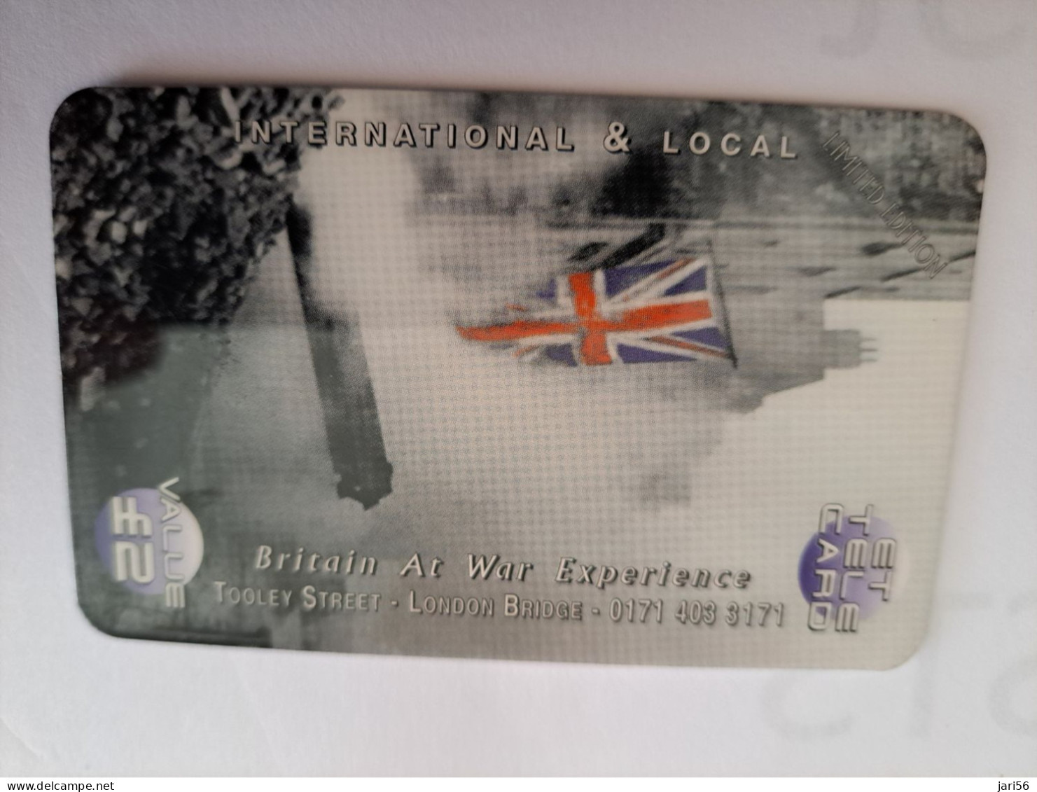 GREAT BRITAIN / 2  POUND  /  ET TELECOM / BRITAIN AT WAR EXPERIENCE   /   /    PREPAID CARD/ MINT  **16516** - Verzamelingen